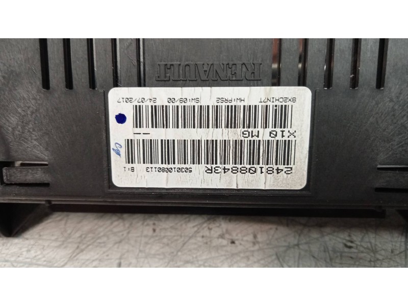 Recambio de cuadro instrumentos para renault zoe entry referencia OEM IAM 248108843R  