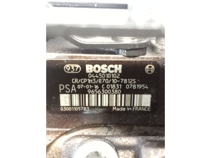 Recambio de bomba inyeccion para peugeot 307 (3a/c) 1.6 hdi referencia OEM IAM 9656300380 0445010102 BOSCH