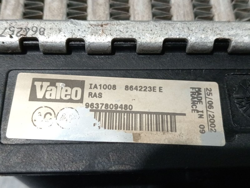 Recambio de intercooler para peugeot 406 (8b) 2.0 hdi 110 referencia OEM IAM 9637809480 864223E 