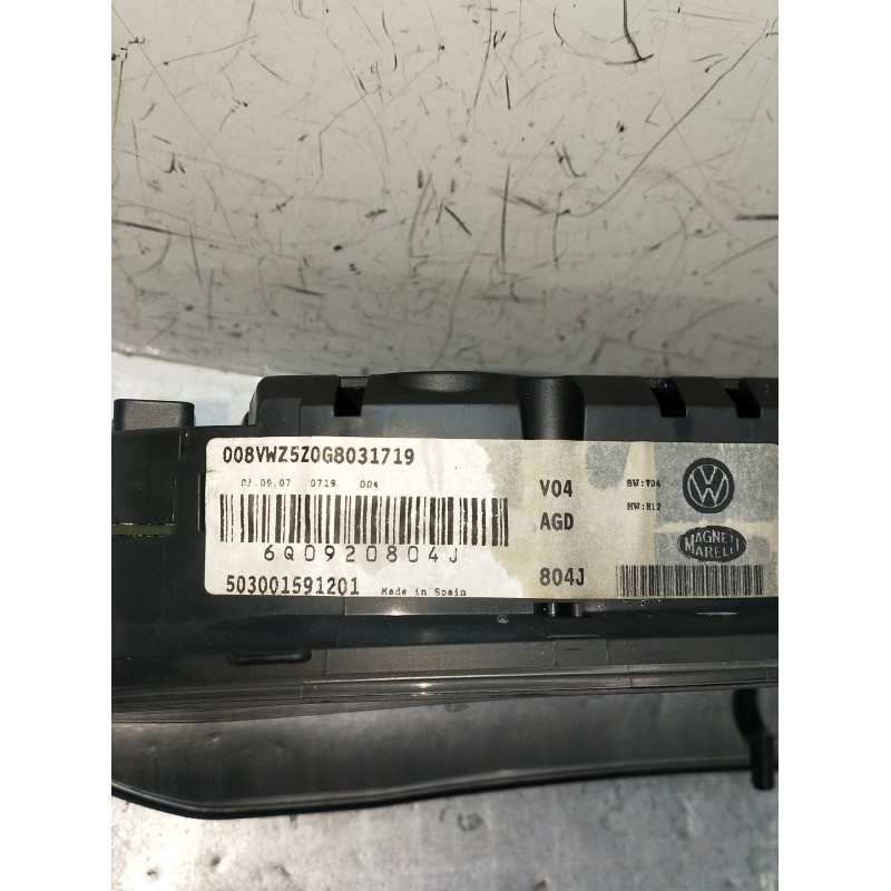 Recambio de cuadro instrumentos para volkswagen polo iv (9n_, 9a_) 1.4 tdi referencia OEM IAM 503001591201 6Q0920804J 