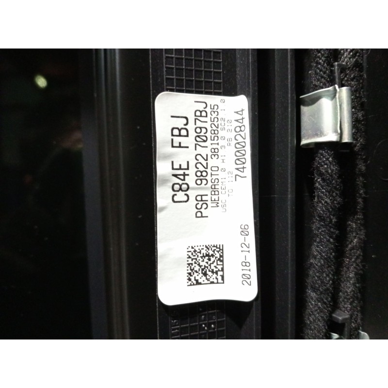 Recambio de techo electrico para citroën c5 aircross (ac_, aj_, ar_, a4_) 2.0 bluehdi 180 (ajehzr) referencia OEM IAM 98227097BJ