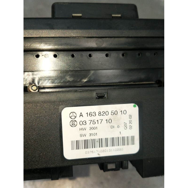 Recambio de mando multifuncion para mercedes-benz clase m (w163) ml 320 (163.154) referencia OEM IAM A1638205010 03751710 