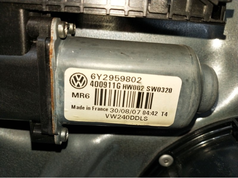 Recambio de elevalunas delantero izquierdo para volkswagen polo iv (9n_, 9a_) 1.4 tdi referencia OEM IAM 6Y2959802 3P 