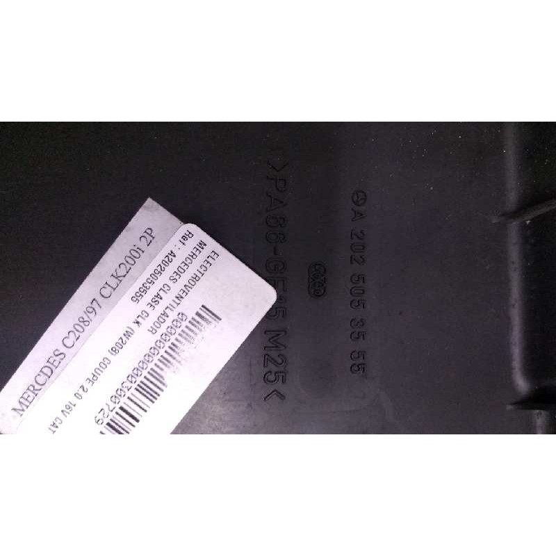 Recambio de electroventilador para mercedes clase clk (w208) coupe 2.0 16v cat referencia OEM IAM A2025053555  