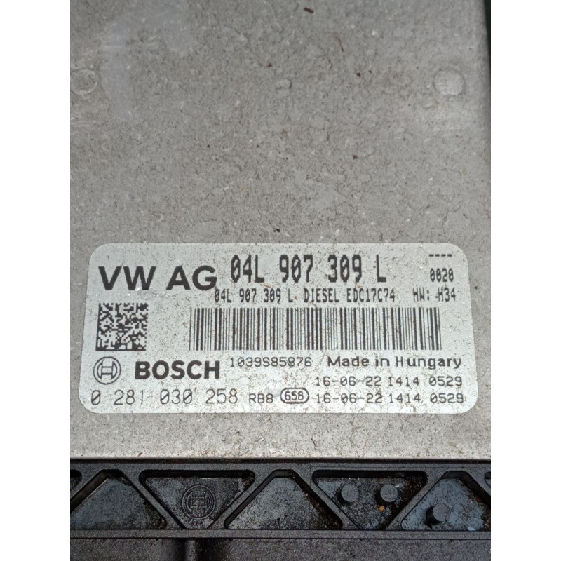 Recambio de centralita motor uce para audi q5 (fyb, fyg) 2.0 tdi quattro referencia OEM IAM 0281030258 04L907309L 