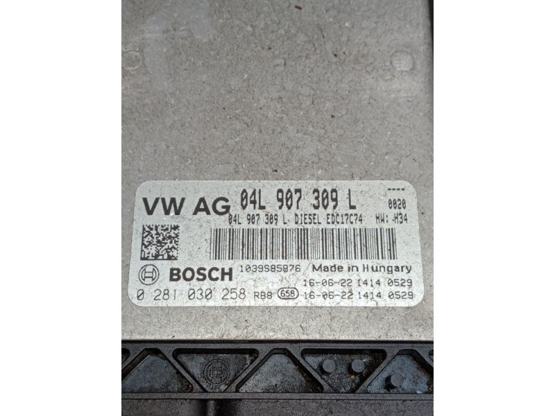 Recambio de centralita motor uce para audi q5 (fyb, fyg) 2.0 tdi quattro referencia OEM IAM 0281030258 04L907309L 