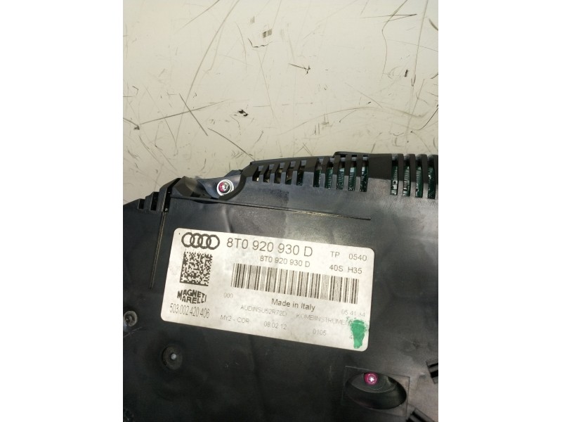 Recambio de cuadro instrumentos para audi a5 sportback (8t) 3.0 tdi (150kw) referencia OEM IAM 8T0920930D 8T0920930D 