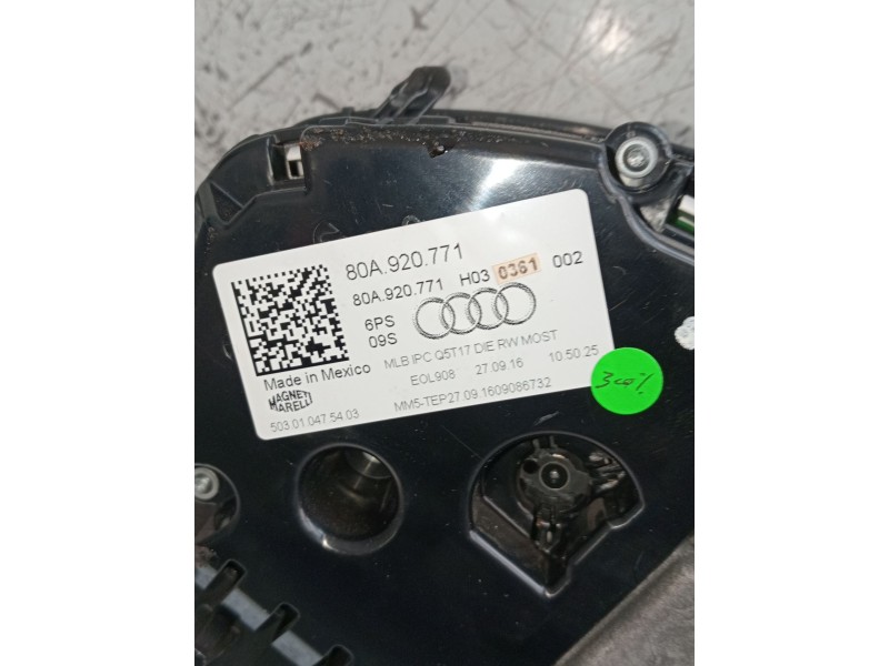 Recambio de cuadro instrumentos para audi q5 (fyb, fyg) 2.0 tdi quattro referencia OEM IAM 80A920771 503010475403 