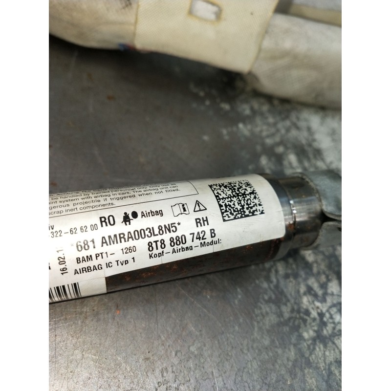 Recambio de airbag cortina delantero derecho para audi a5 sportback (8t) 3.0 tdi (150kw) referencia OEM IAM 8T8880742B  