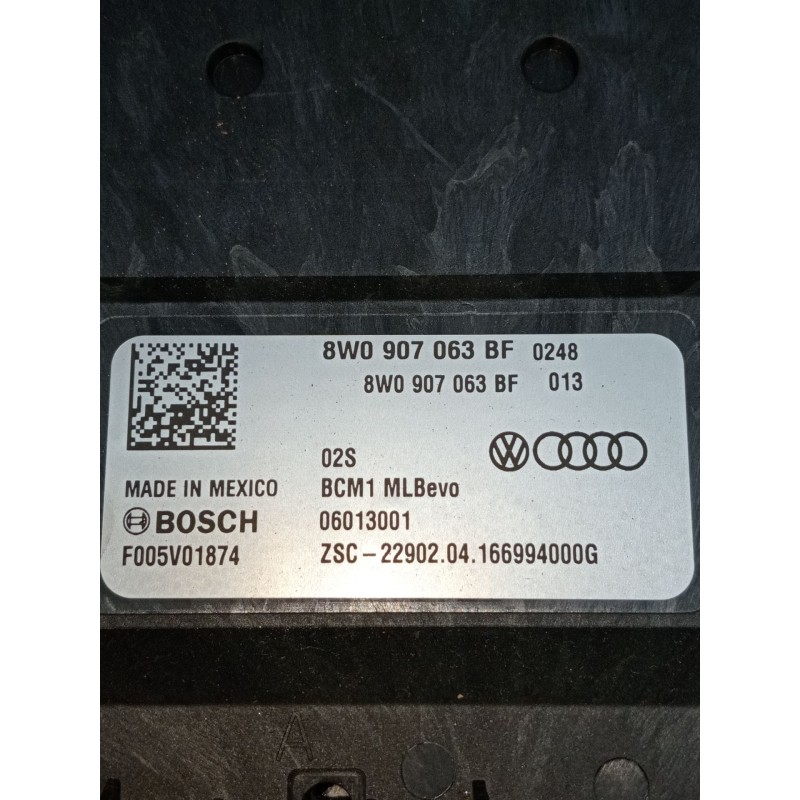 Recambio de modulo electronico para audi q5 (fyb, fyg) 2.0 tdi quattro referencia OEM IAM 8W0907063BF 06013001 F005V01874