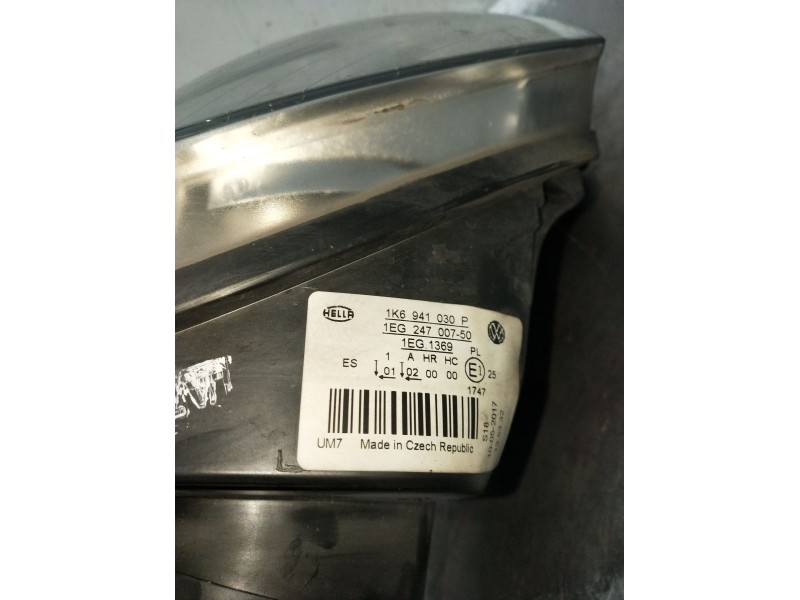 Recambio de faro derecho para volkswagen golf v (1k1) 1.9 tdi referencia OEM IAM 1K6941030P 1EG24700750 