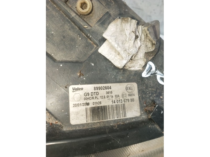 Recambio de faro derecho para citroën jumpy 2.0 hdi cat (rhk / dw10uted4) referencia OEM IAM 1401367980 89902604 