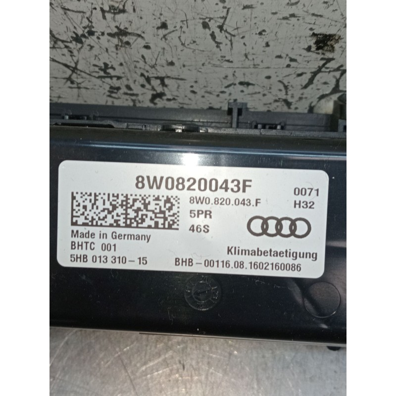 Recambio de mando calefaccion / aire acondicionado para audi q5 (fyb, fyg) 2.0 tdi quattro referencia OEM IAM 8W0820043F 5HB0133