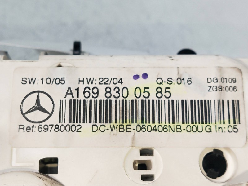 Recambio de mando calefaccion / aire acondicionado para mercedes clase b (w245) 1.5 cat referencia OEM IAM A1698300585  