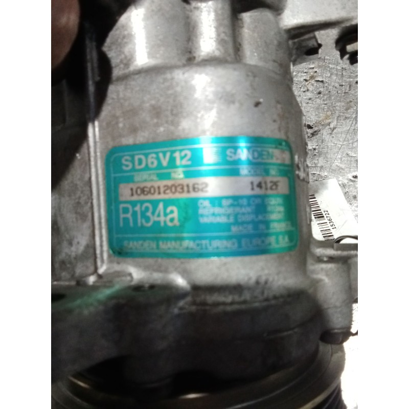 Recambio de compresor aire acondicionado para peugeot 206 hatchback (2a/c) 1.6 16v referencia OEM IAM 10601203162  
