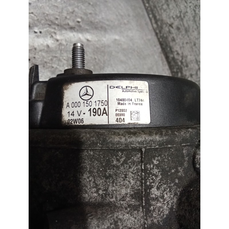 Recambio de alternador para mercedes-benz clase c t-model (s203) c 220 cdi (203.206) referencia OEM IAM A0001501750 190A 