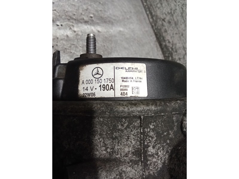 Recambio de alternador para mercedes-benz clase c t-model (s203) c 220 cdi (203.206) referencia OEM IAM A0001501750 190A 