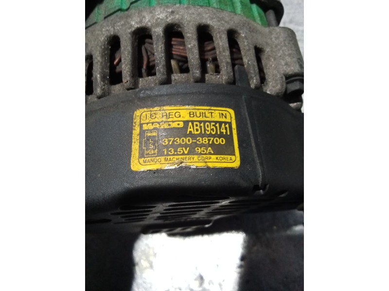 Recambio de alternador para hyundai trajet (fo) 2.0 referencia OEM IAM 3730038700 AB195141 95A
