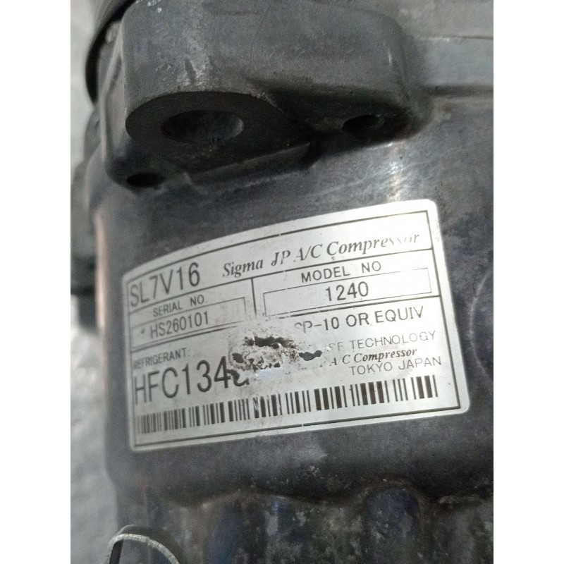 Recambio de compresor aire acondicionado para peugeot 406 (8b) 2.0 hdi 110 referencia OEM IAM SL7V16  