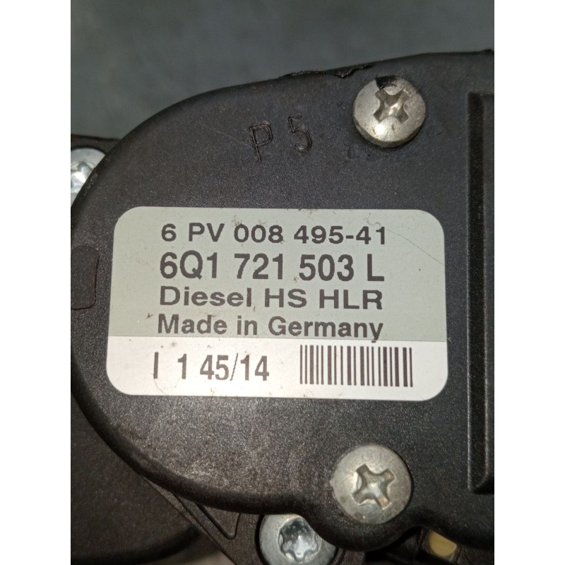 Recambio de potenciometro pedal para volkswagen golf iv variant (1j5) 1.9 tdi 4motion referencia OEM IAM 6Q1721503L 00849541 