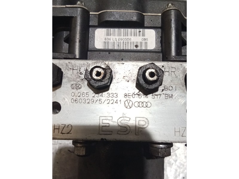 Recambio de abs para audi a4 b7 (8ec) 3.0 tdi quattro referencia OEM IAM 0265234333 8E0614517BH 