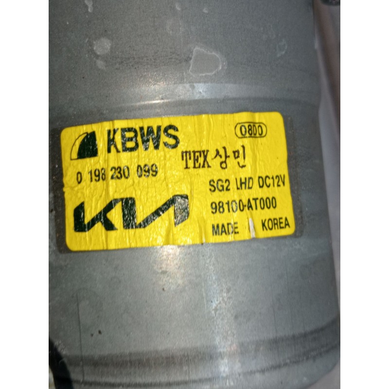 Recambio de motor limpia delantero para kia niro ii (sg2) 1.6 gdi hybrid referencia OEM IAM 0198230099 98100AT000 