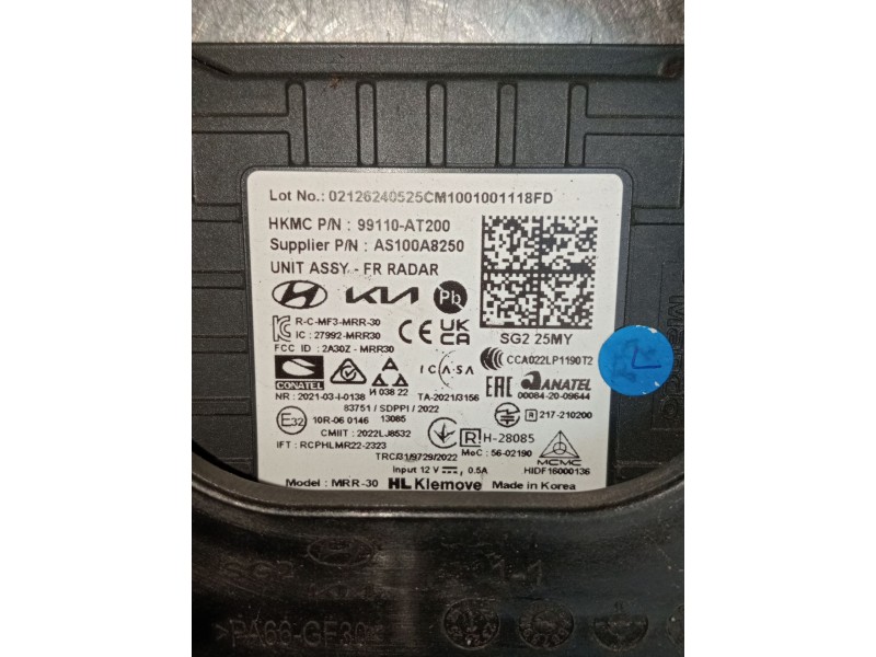 Recambio de modulo electronico para kia niro ii (sg2) 1.6 gdi hybrid referencia OEM IAM 99110AT200 AS100A8250 