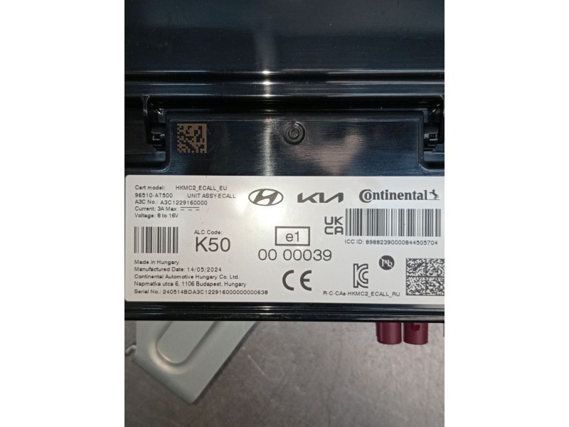 Recambio de modulo electronico para kia niro ii (sg2) 1.6 gdi hybrid referencia OEM IAM 96510AT500 A3C1229160000 