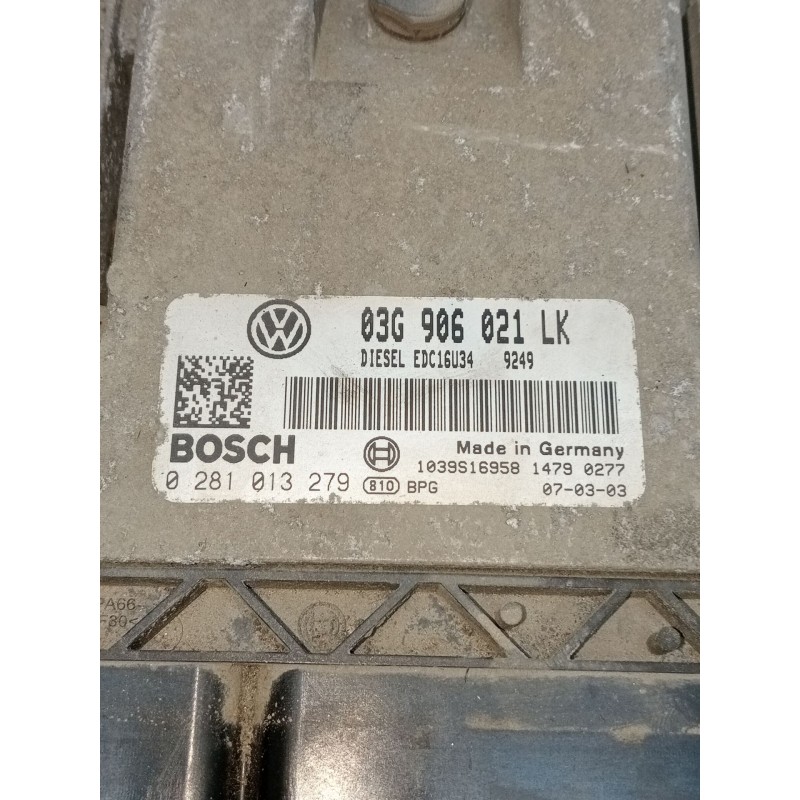 Recambio de centralita motor uce para seat leon (1p1) 1.9 tdi referencia OEM IAM 0281013279 03G906021LK 