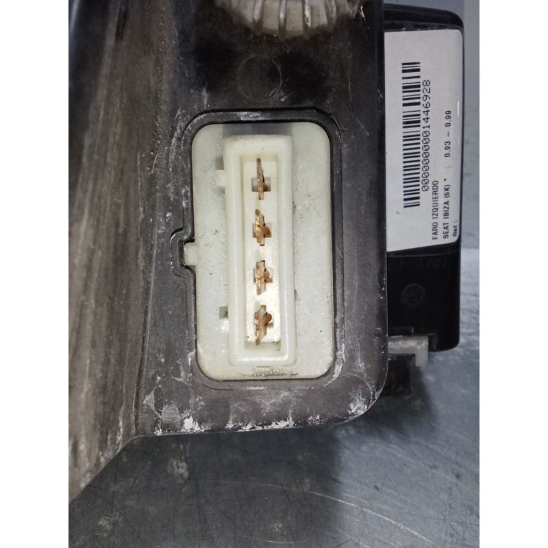 Recambio de faro izquierdo para seat ibiza (6k) 1.9 diesel cat (1y) referencia OEM IAM 6K0941009 67735411 