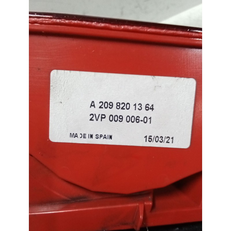 Recambio de piloto trasero izquierdo para mercedes-benz clase clk (w209) coupe 220 cdi (209.308) referencia OEM IAM A2098201364 