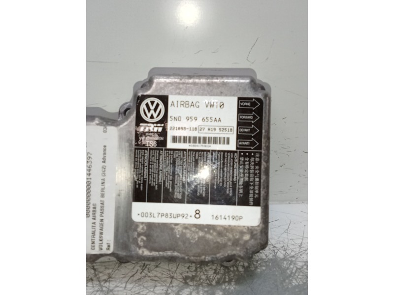 Recambio de centralita airbag para volkswagen passat berlina (3c2) advance referencia OEM IAM 5N0959655AA 221098118 