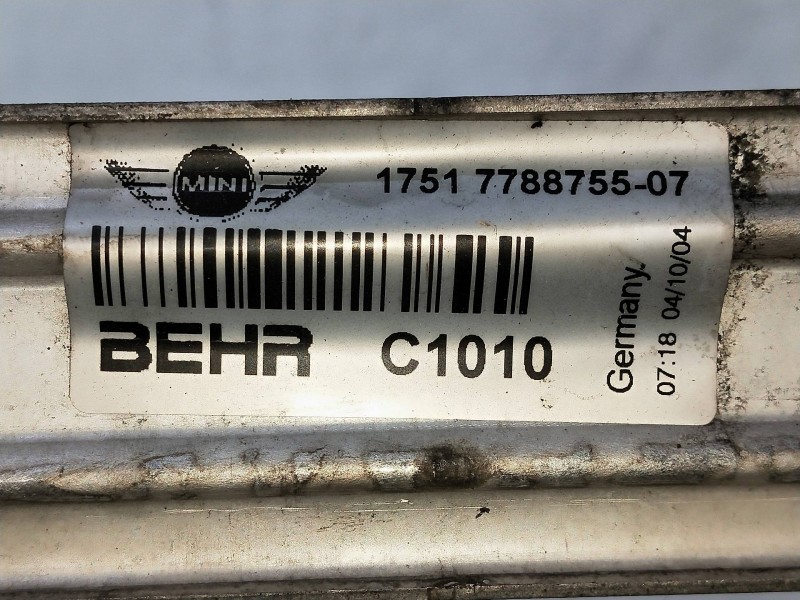 Recambio de intercooler para mini mini (r50,r53) one d referencia OEM IAM 1751778875507  