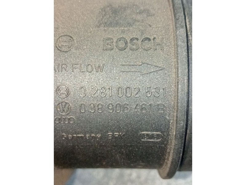 Recambio de caudalimetro para seat leon (1p1) 1.9 tdi referencia OEM IAM 0281002531 038906461B 