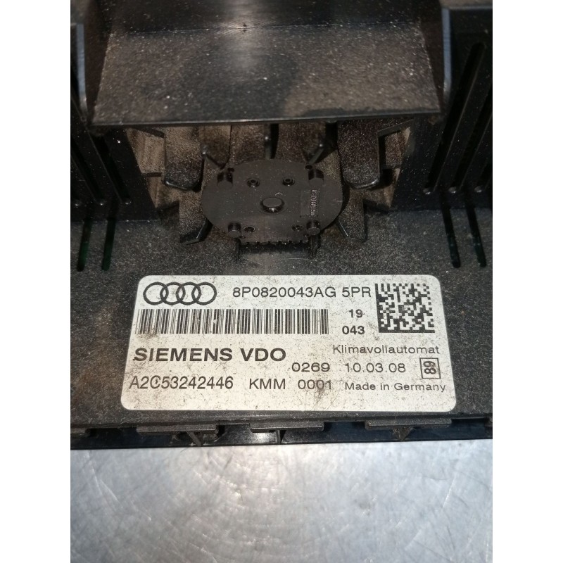 Recambio de mando calefaccion / aire acondicionado para audi a3 (8p1) 2.0 tdi 16v referencia OEM IAM 8P0820043AG A2C53242446 