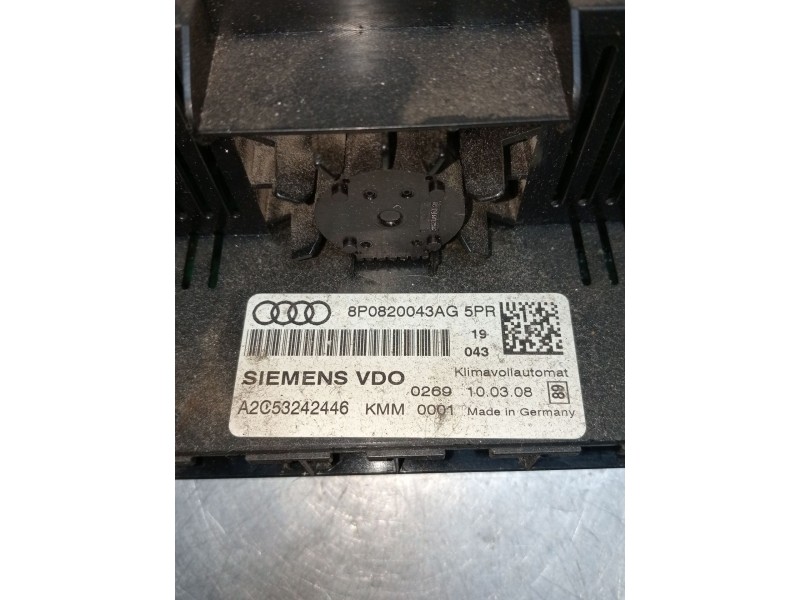 Recambio de mando calefaccion / aire acondicionado para audi a3 (8p1) 2.0 tdi 16v referencia OEM IAM 8P0820043AG A2C53242446 