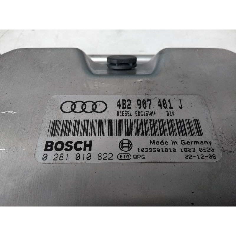 Recambio de centralita motor uce para audi a6 berlina (4b2) 2.5 tdi quattro referencia OEM IAM 0281010822 4B2907401J EDC15VM