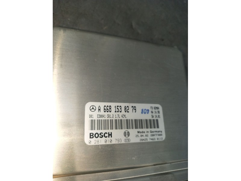 Recambio de centralita motor uce para mercedes-benz clase a (w168) a 170 cdi (168.009, 168.109) referencia OEM IAM 0281010793 A6