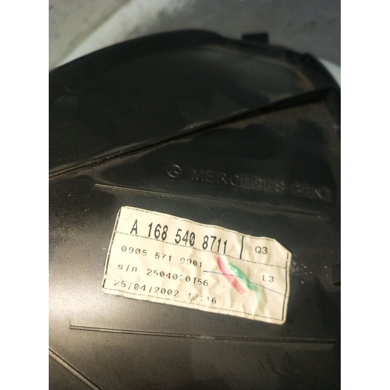 Recambio de cuadro instrumentos para mercedes-benz clase a (w168) a 170 cdi (168.009, 168.109) referencia OEM IAM A1685408711  