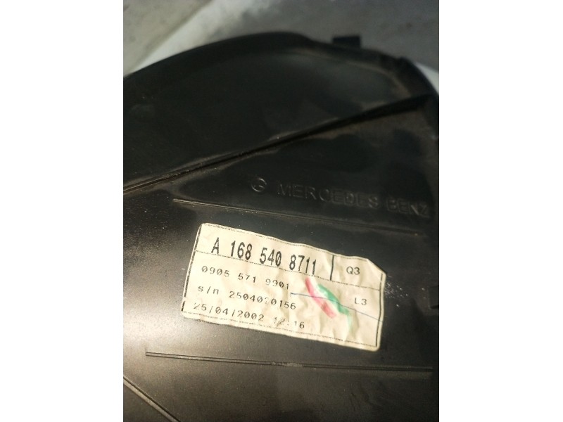 Recambio de cuadro instrumentos para mercedes-benz clase a (w168) a 170 cdi (168.009, 168.109) referencia OEM IAM A1685408711  