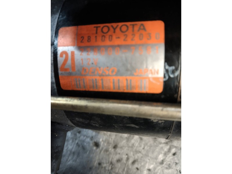 Recambio de motor arranque para toyota rav 4 (a2) 1.8 luna referencia OEM IAM 2280007581 2810022030 