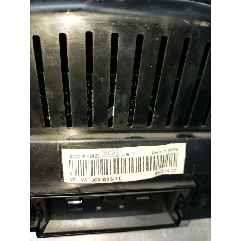 Recambio de cuadro instrumentos para volkswagen passat b6 (3c2) 2.0 tdi 16v referencia OEM IAM 3C0920871E A2C53242429 