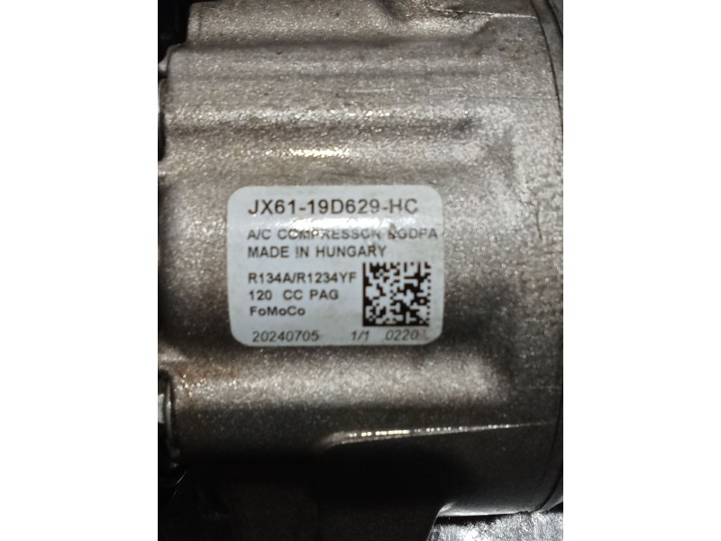 Recambio de compresor aire acondicionado para ford puma (j2k, cf7) 1.0 ecoboost mhev referencia OEM IAM JX6119D629HC  