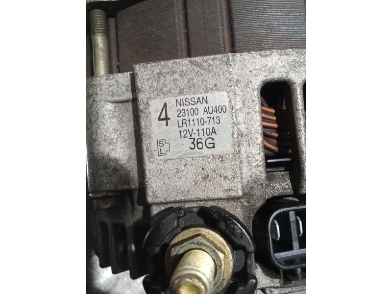 Recambio de alternador para nissan primera (p12) 2.0 referencia OEM IAM LR1110713 23100AU400 110A