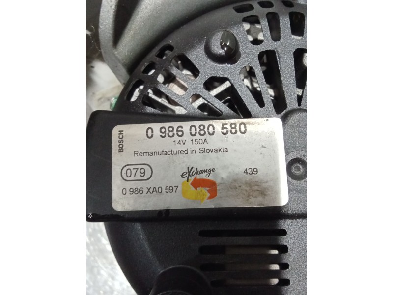 Recambio de alternador para bmw 1 (e87) 120 d referencia OEM IAM 0986080580 150A 