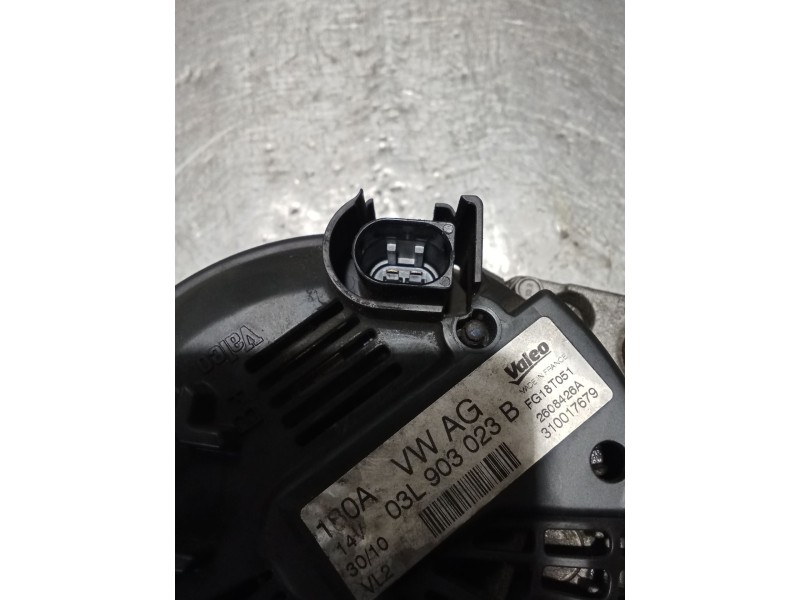 Recambio de alternador para volkswagen sharan (7n1, 7n2) 2.0 tdi referencia OEM IAM 03L903023B 180A 