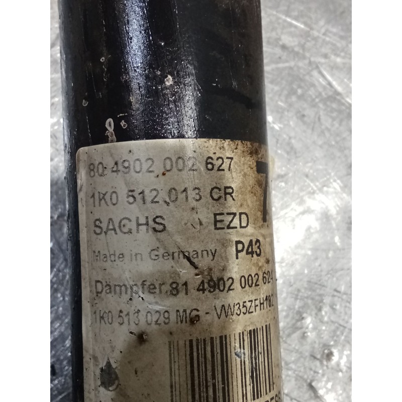 Recambio de amortiguador trasero derecho para volkswagen golf vi (5k1) 2.0 tdi referencia OEM IAM 1K0512013CR  