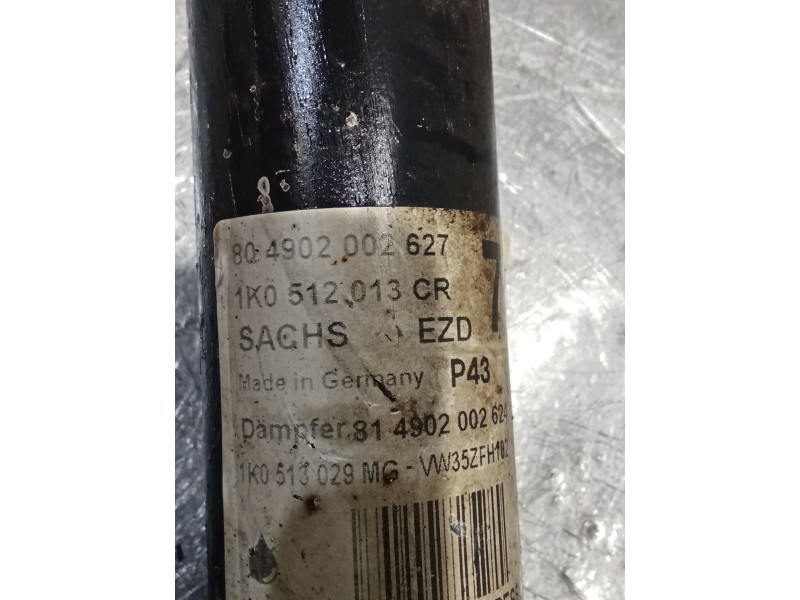 Recambio de amortiguador trasero derecho para volkswagen golf vi (5k1) 2.0 tdi referencia OEM IAM 1K0512013CR  