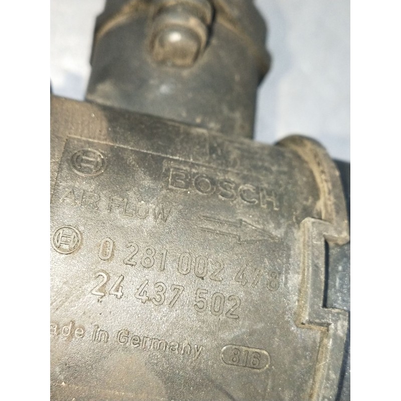 Recambio de caudalimetro para opel zafira a monospace (t98) 2.0 dti 16v (f75) referencia OEM IAM 0281002478 24437502 