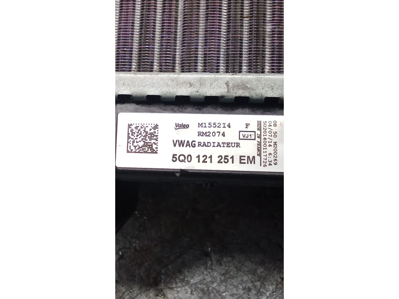 Recambio de radiador agua para seat leon sc (5f5) 1.4 tsi referencia OEM IAM 5Q0121251EM  